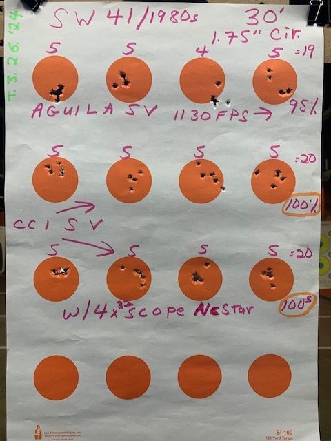 Range 3.26.2024 Aguila SV & CCI SV at 30 ft with NcStar 4 x 32 scope 100%.jpg