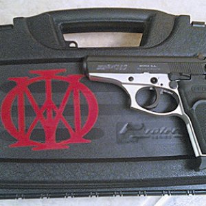 Bersa after highlighting the engraving.