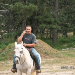 Me on my moms horse