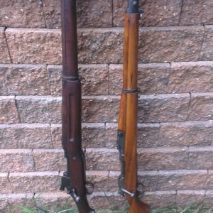 Rifles together