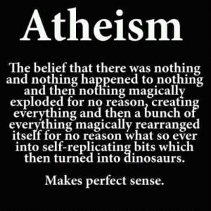 Atheists stupidity