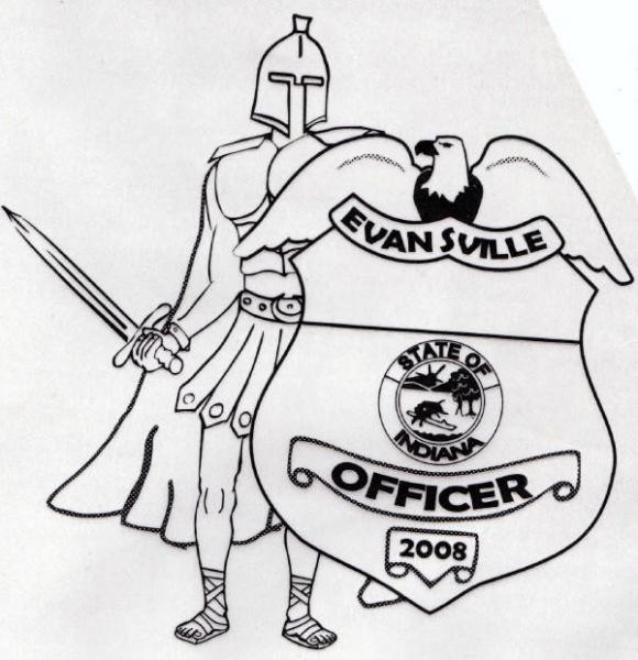 I designed that for the evansville police. (when I worked at Vickers Graphics)