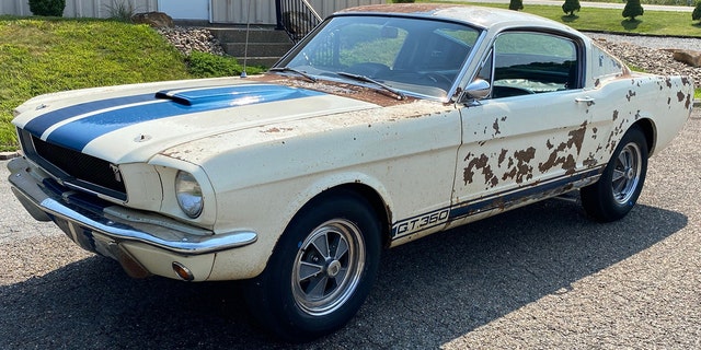 Matt Taylor brought the GT350 back to driving condition, but has left its corroded appearance.