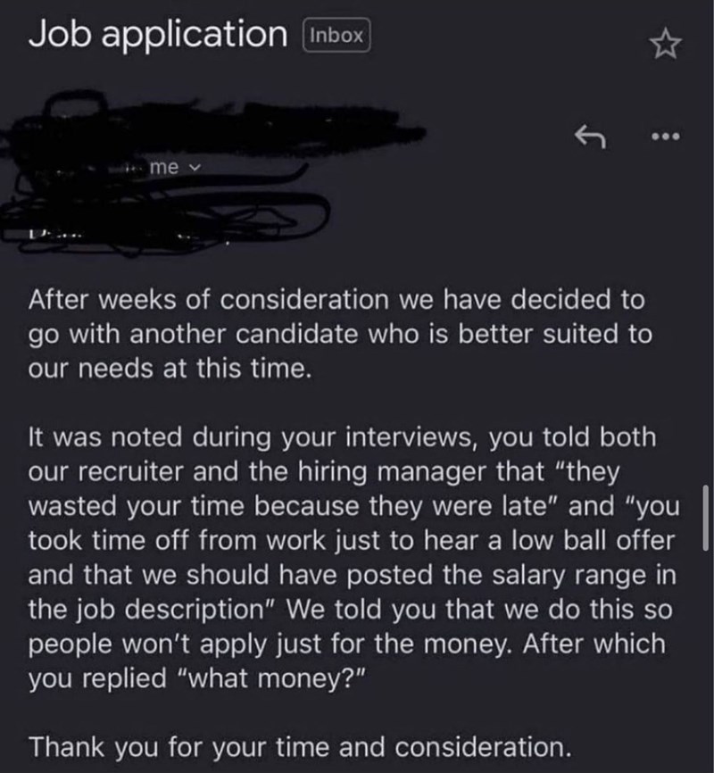 told-do-this-so-people-wont-apply-just-money-after-which-replied-money-thank-time-and-consideration